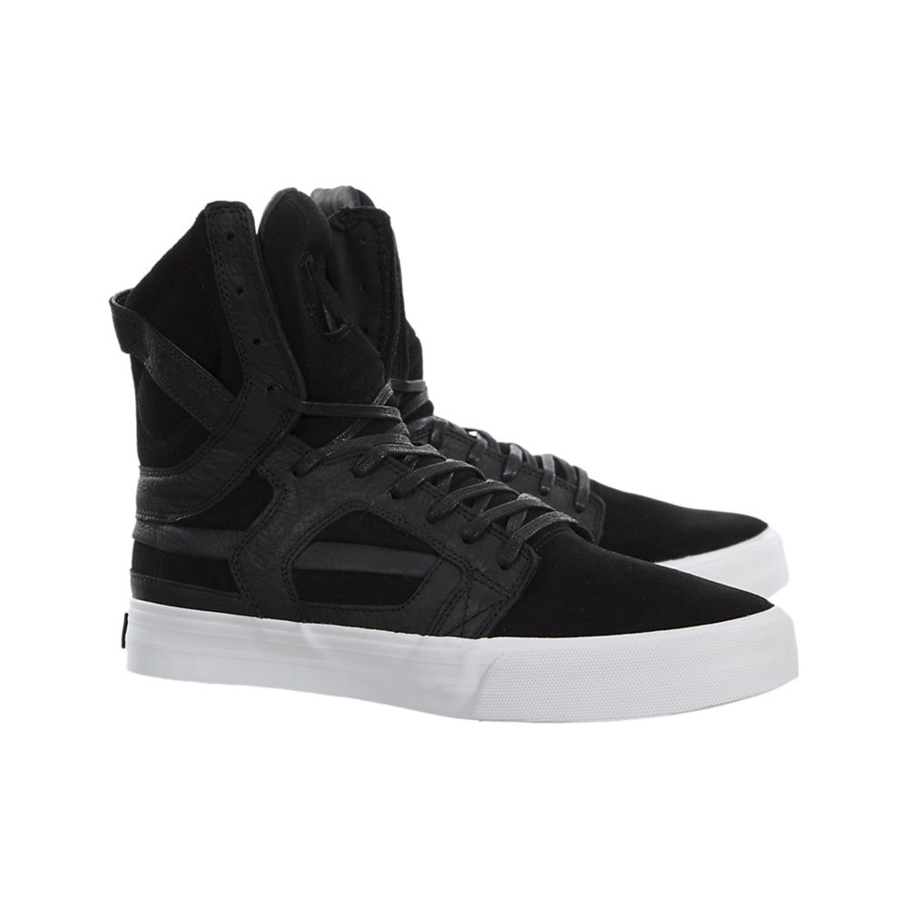 Baskets Montantes Supra SkyTop II HF Noir Black/White Homme | WVV-03801094